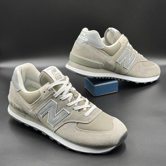 New Balance 574 Grey White - Picture 5 of 9